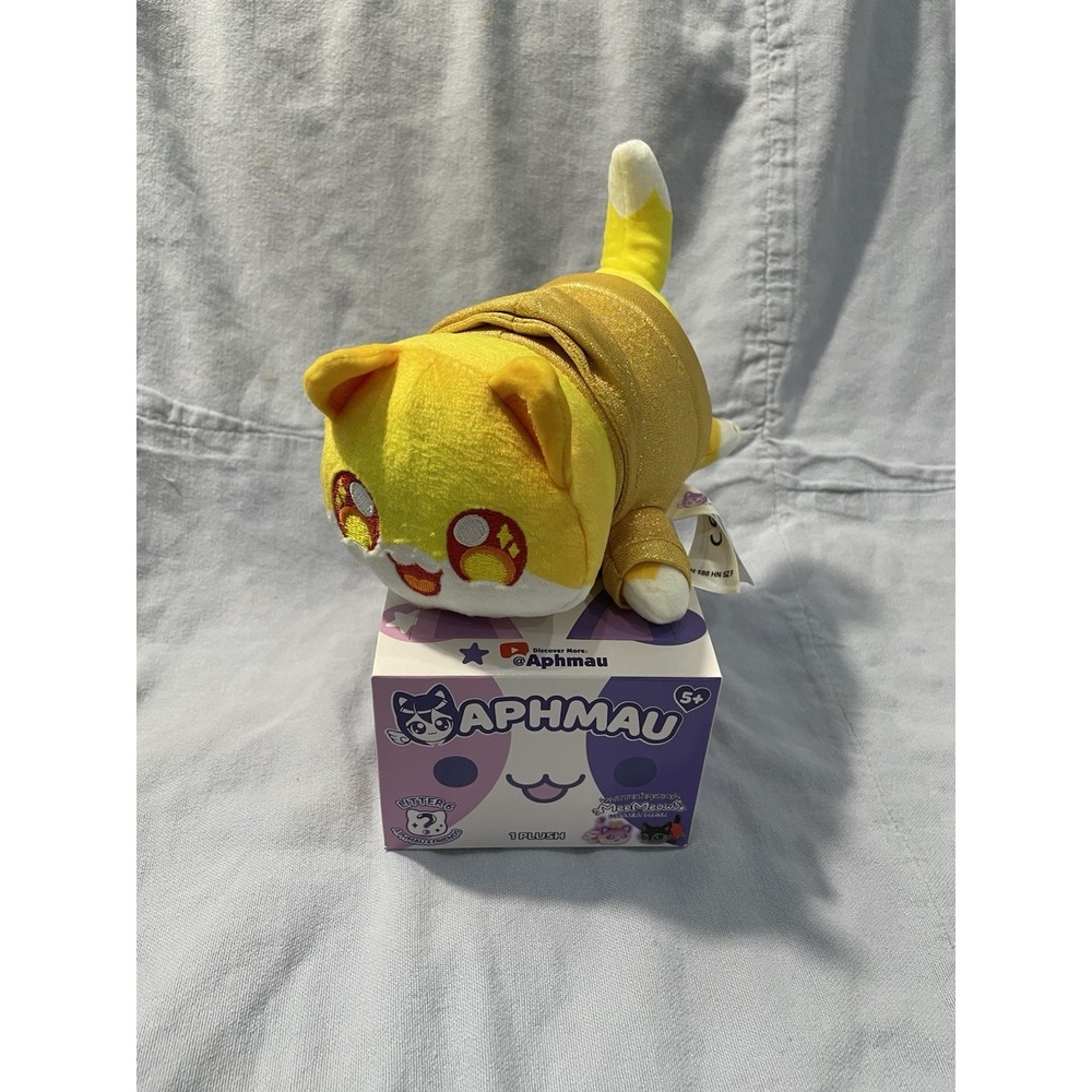 NEW Open Box Aphmau MeeMeows 6" Plush Cat  -‎ Glitter Edition - Litter 6 - Noi